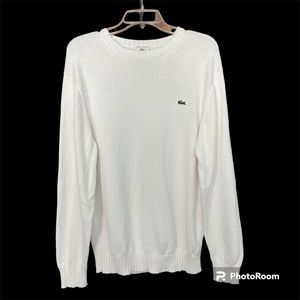 Men’s Lacoste White Sweater Size 4